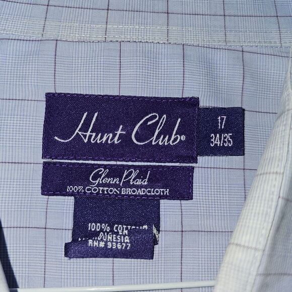Hunt Club Mens Dress Shirt 17, 34-35 - Picture 2 of 9